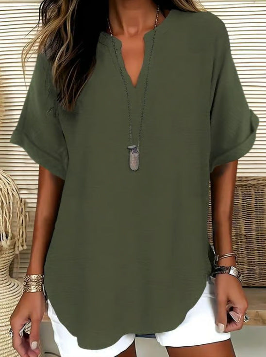 V-neck top - Lightweight, elegant, and versatile | Lindgren Studio
