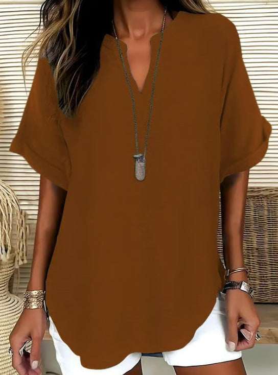 V-neck top - Lightweight, elegant, and versatile | Lindgren Studio