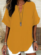 V-neck top - Lightweight, elegant, and versatile | Lindgren Studio