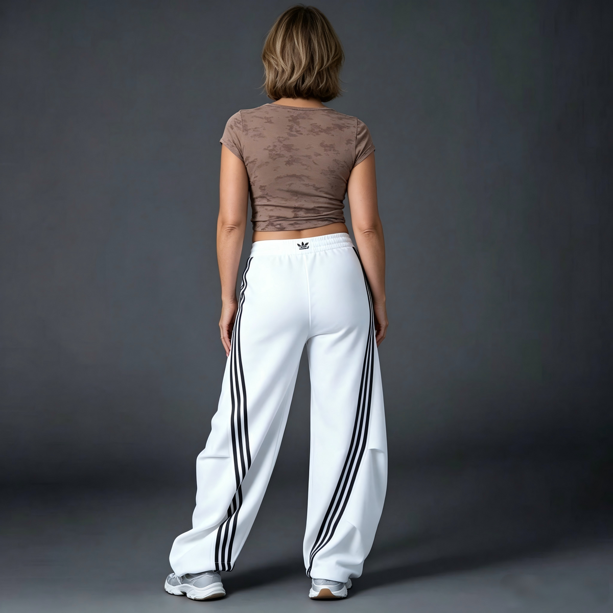 Comfort Wide-Leg Stripe Track Pants | Lindgren Studio
